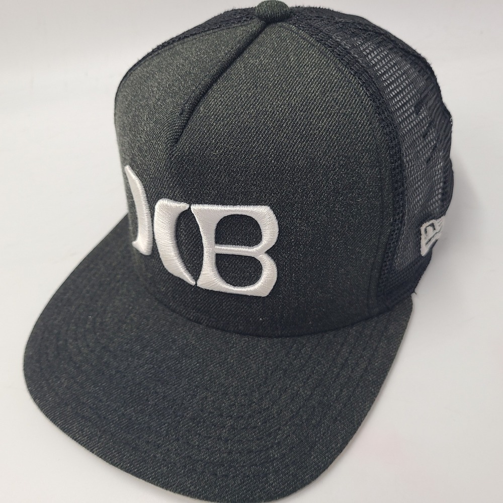 Hurley Hat‎ Snapback New Era 9Fifty Trucker Mesh Black White Huntington Beach